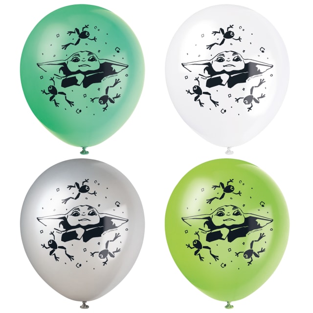 45497  Mandalorian The Child 12" Latex Balloons, 8ct