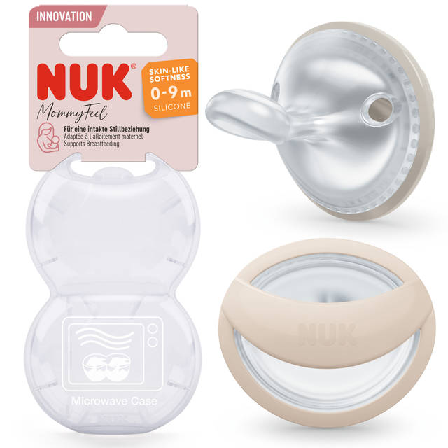 NUK PACI SI1 MOMMYFEEL CL1 GREY 2/BOX