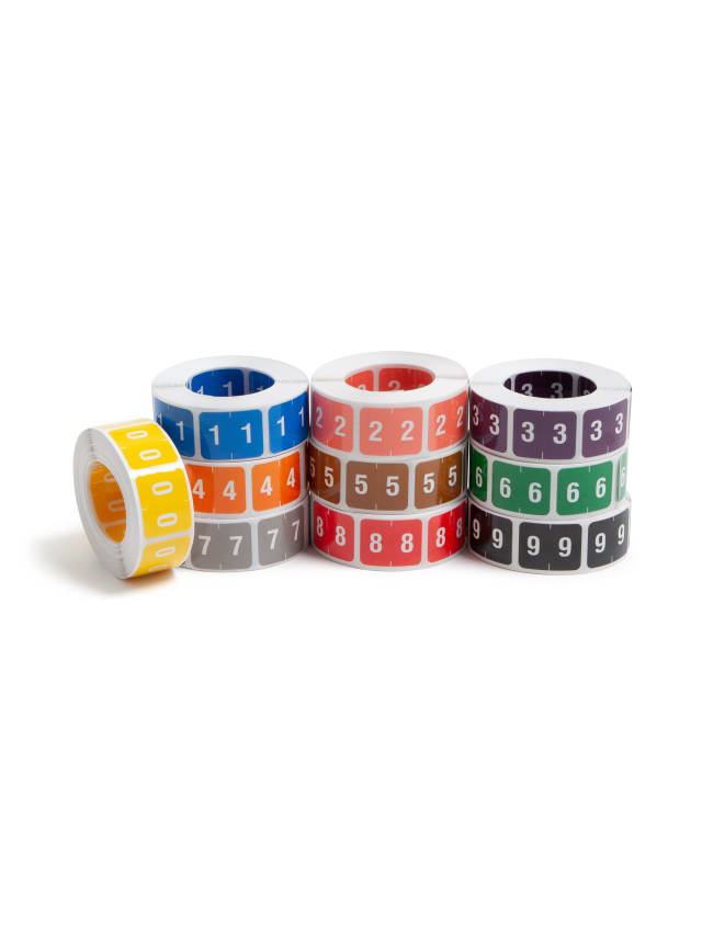 DCCRN Color-Coded Numeric Labels - Rolls