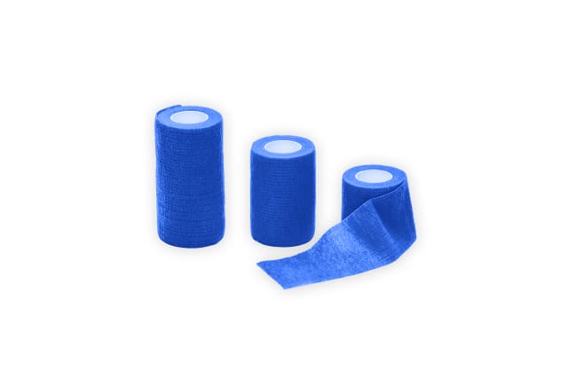 Cohesive Bandages, Blue