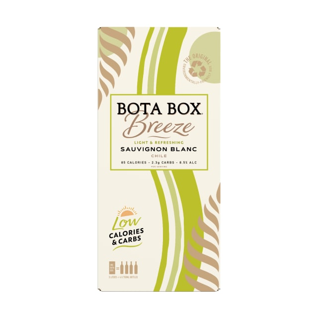 Bota Box Breeze Sauvignon Blanc White Wine, 3 L (Equals 4 x 750mL Glass Bottles), 8% ABV