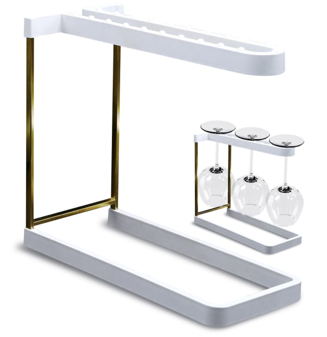 	Happy Sinks Wine Glass Rack - White