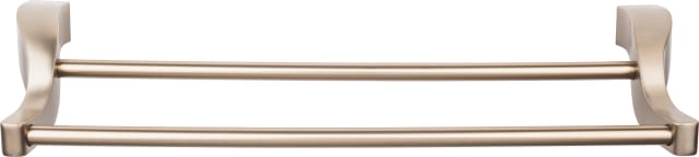 Aqua Bath Towel Bar 30 Inch Double Brushed Bronze