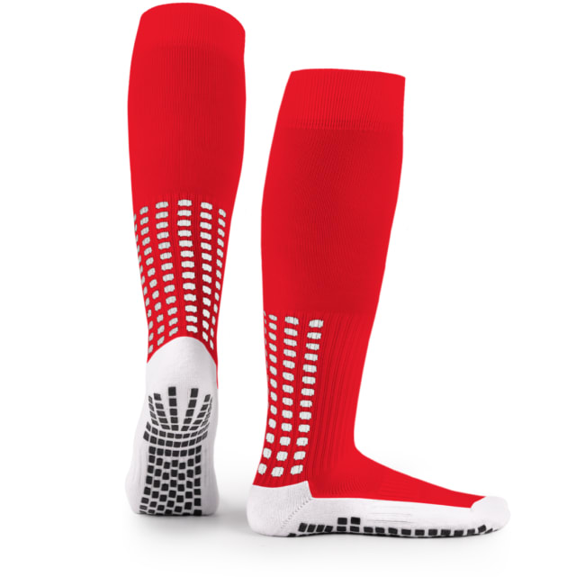 Lux Soccer Grip - Knee Sock - Red - Retail