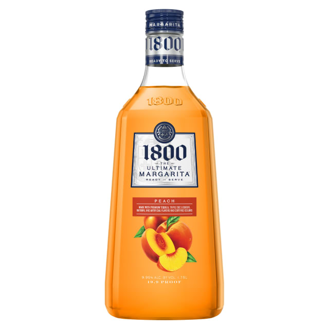 1800® The Ultimate Margarita Peach 1.75 L - Case of 6 - 18RTDMPE1PET