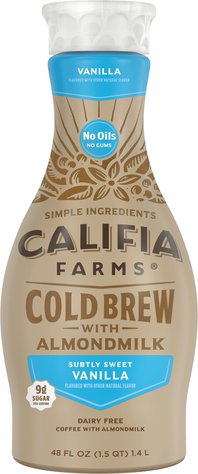 Vanilla Latte Cold Brew Coffee with Almond Milk