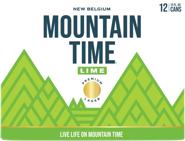Mountain Time Lime Premium Lager Beer, 12 Pack, 12 fl oz Cans