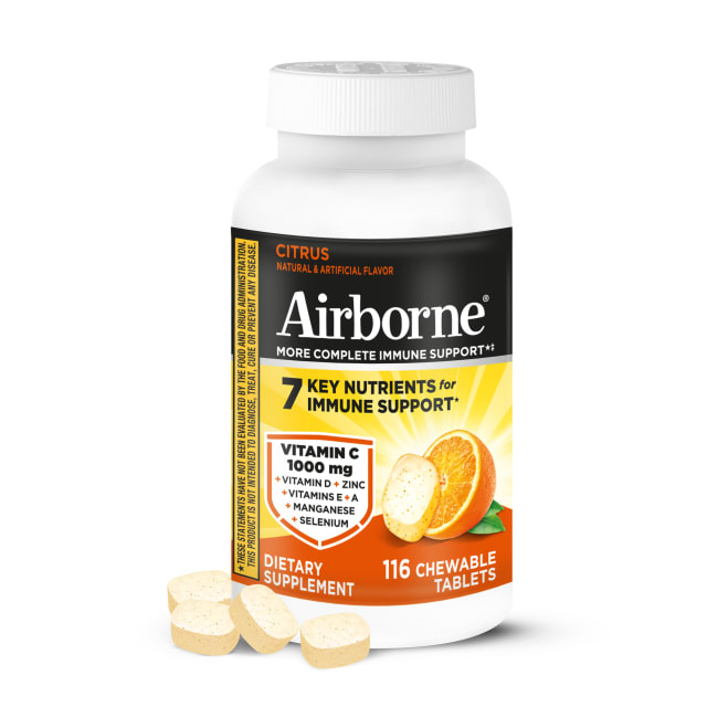 AIRBORNE® Chewable Tablets - Citrus 48/116 ct. - COSTCO.COM