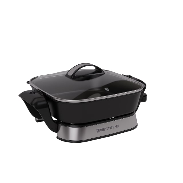 West Bend 11" Electric Skillet with Removable Base in Black