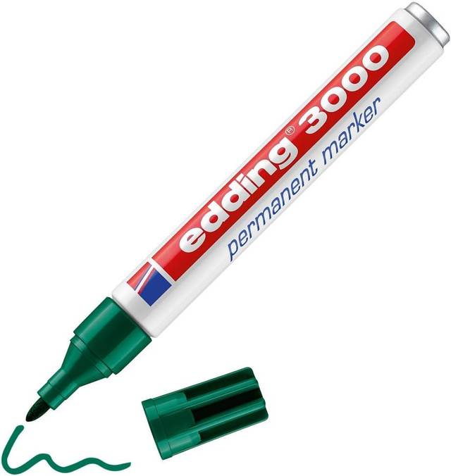 edding 3000 permanent marker green