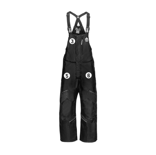 N-Ferno 6472 Insulated Bib Overalls - 300D Oxford Shell