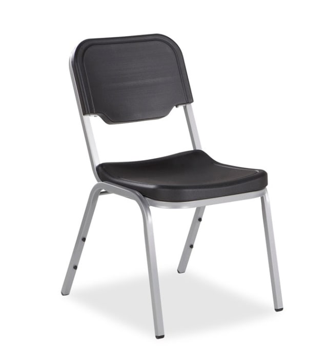 Rough n Ready® 4 Pack Stack Chair, Charcoal