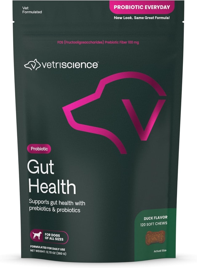 VS Gut Health Chews, Dogs, Duck, 120ct