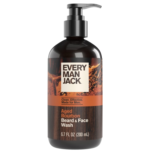 Every Man Jack Aged Bourbon Beard + Face Wash - 6.7 fl oz