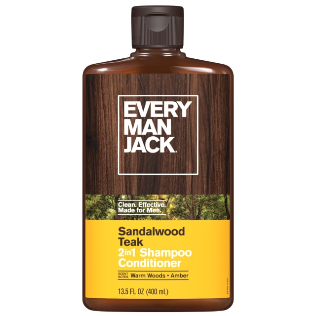 Every Man Jack Sandalwood Teak 2-in-1 Shampoo + Conditioner - 13.5 fl oz