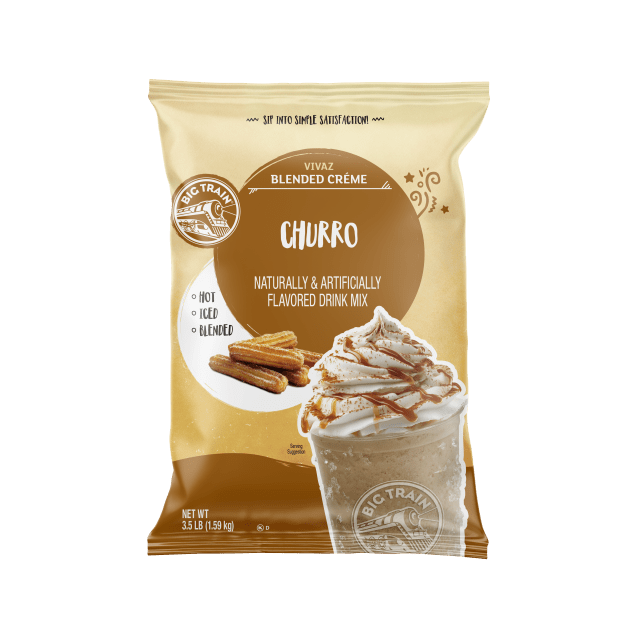 Big Train Vivaz Churro Blended Crème Drink Mix, 5 x 3.5 lb