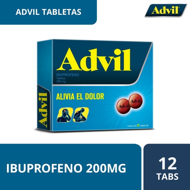 Advil Analgésico Grageas 200 mg 12 tabs