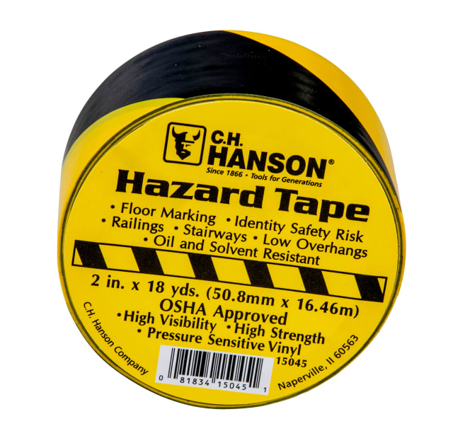 Aisle Marking Tape-54'x2" Black/Yellow