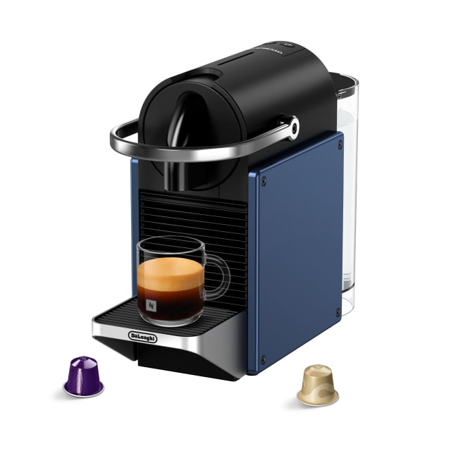 Nespresso Pixie Espresso Machine by De'Longhi, Navy Blue