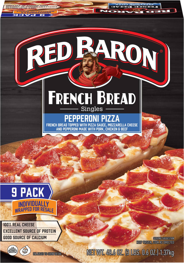 Red Baron Pepperoni French Bread Frozen Personal Pizza
