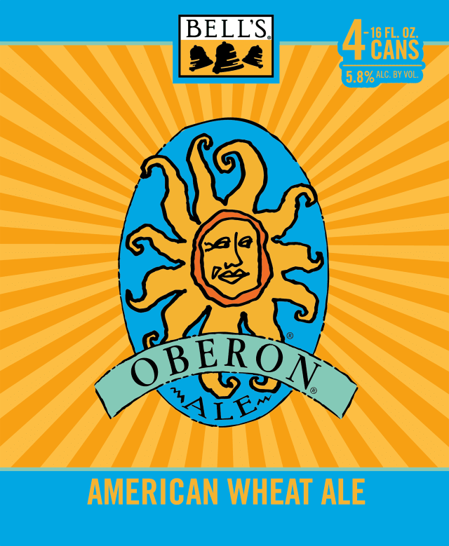 Oberon Wheat Ale Beer, 4 Pack, 16 fl oz Cans