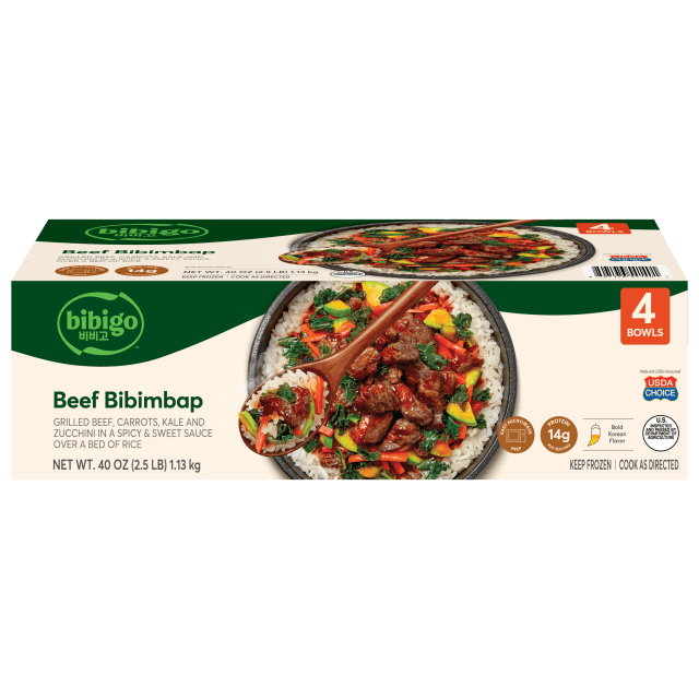 bibigo Frozen Beef & Vegetable Bibimbap Rice Bowls