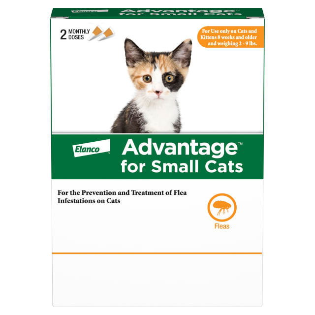 Advantage Topical Cat Flea Treatment and Prevention For Small Cats 2-9 lbs. | Apply Flea Drops Monthly | 2 Treatments