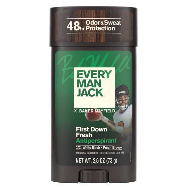 Every Man Jack First Down Fresh Antiperspirant Deodorant - 2.6 oz