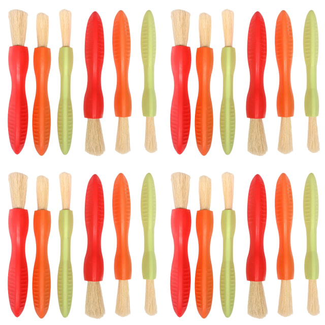 Triangle Grip Paint Brushes - Set of 24 - 3 Sizes