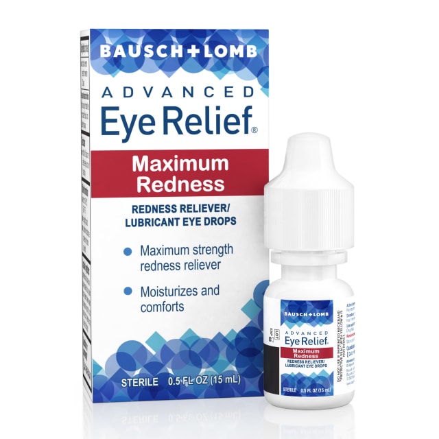 Advanced Eye Relief Maximum Redness Redness Reliever / Lubricant Eye Drops 0.5 fl oz (15 mL)