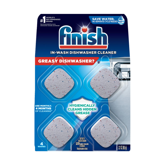 FINISH® In-Wash - Dishwasher Cleaner - Tablets - 4ct.