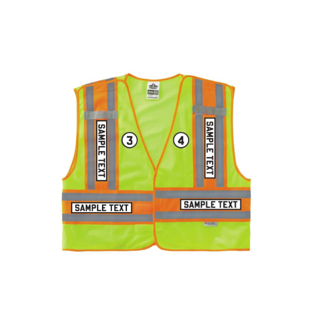 GloWear 8245PSV Two-Tone Hi-Vis Public Safety Vest - Type P, Class 2