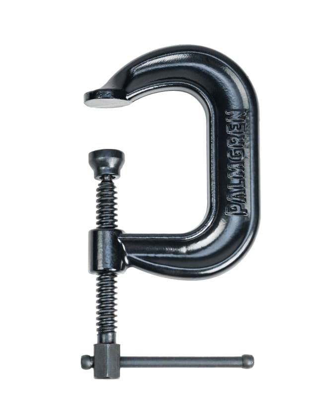 2" Drop-Forged, Deep Throat C-Clamp with Black Oxide
