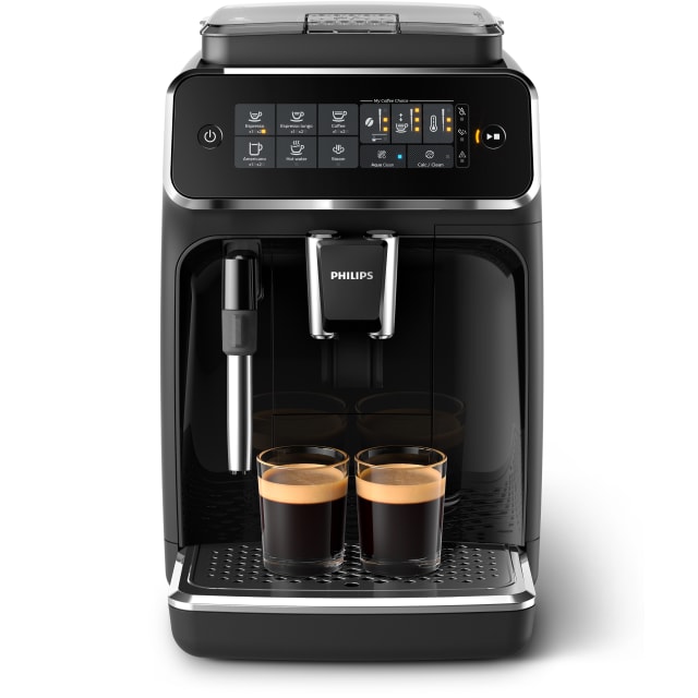 Philips 3200 Fully Automatic Espresso and Coffee Machine with Milk Frother, Black