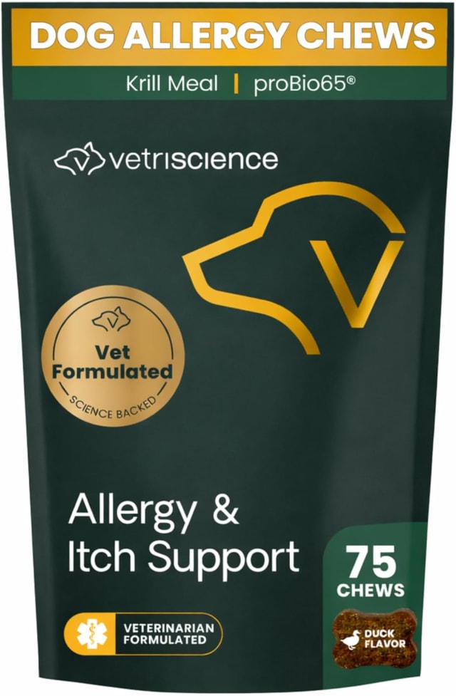 VS Allergy &amp; Itch Support Chews, Dogs, Duck, 75ct