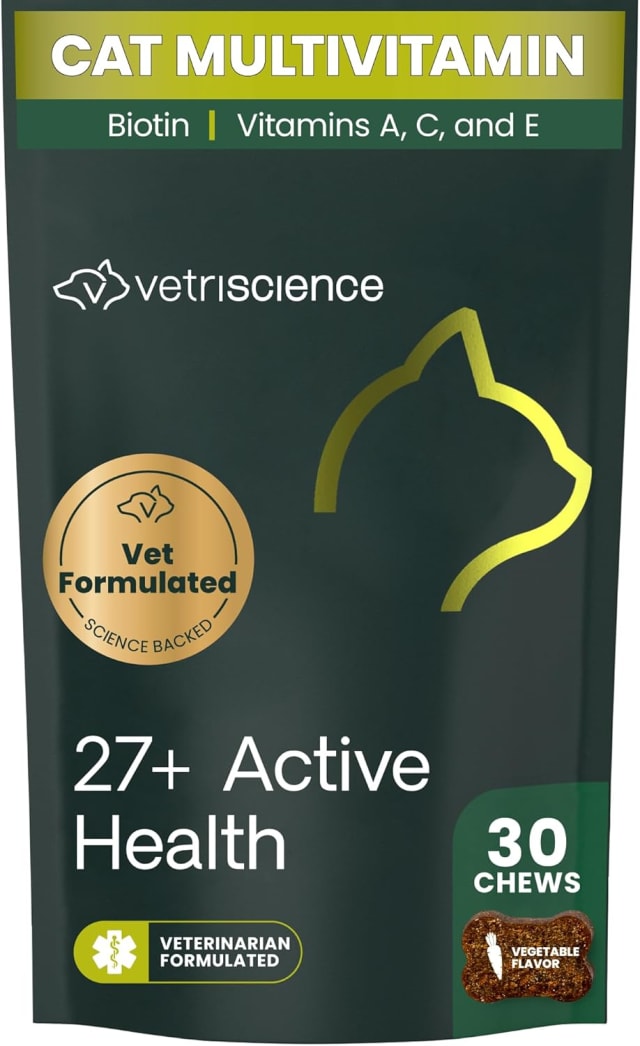 VS 27+ Active Health Chews, Cats, Fish, 30ct