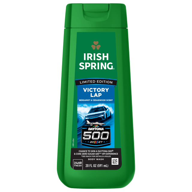 Irish Spring Limited Edition Daytona 500 Victory Lap Body Wash for Men, Bergamot & Cedarwood Scent, 20 fl oz