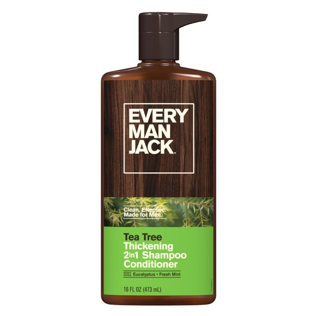 Every Man Jack Tea Tree Daily 2-in-1 Shampoo and Conditioner for Men, Naturally Derived, 16 oz