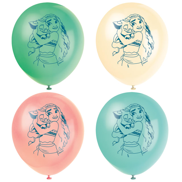 46231  Disney Moana 12" Latex Balloons, 8ct
