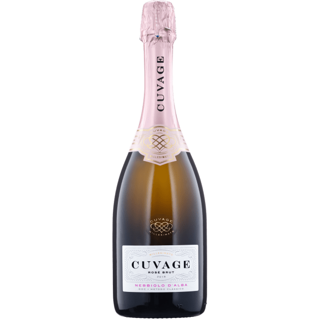 Cuvage Nebbiolo d'Alba DOC Brut Italian Sparkling Rose Wine 750 ml