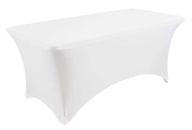 iGear™ Fabric Table Cover, White - 6'