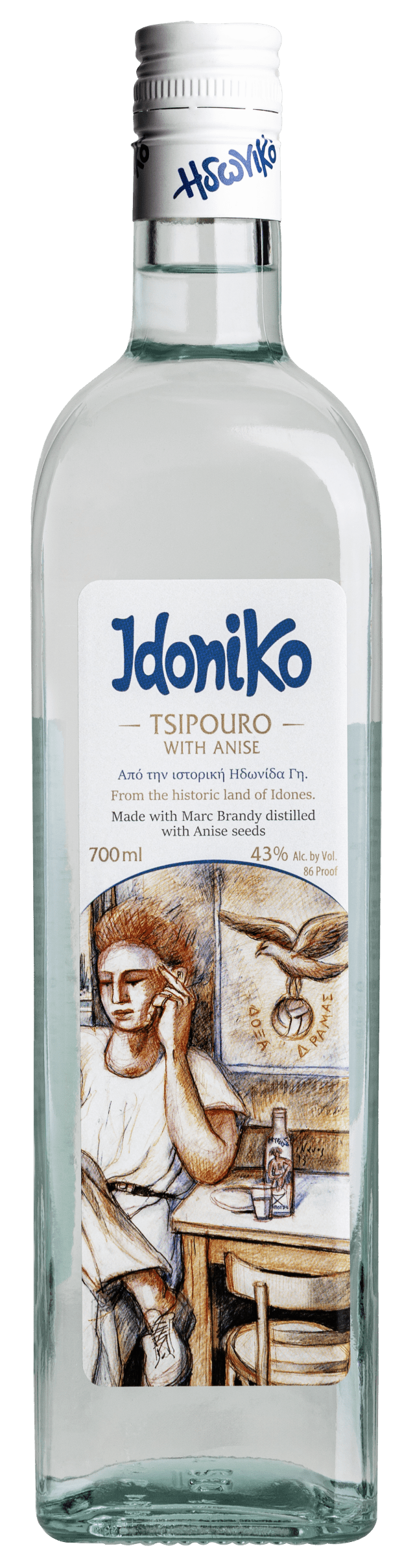 Idoniko Tsipouro Anise 700ml 6pk 86 PRF