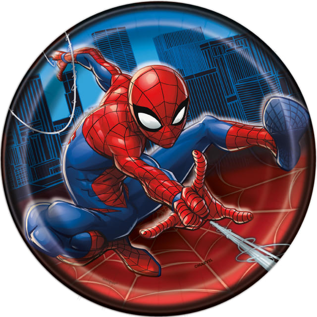 59224  Spider-Man Round 7" Dessert Plates, 8ct