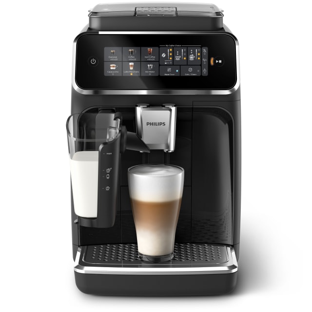 Philips 3300 Fully Automatic Espresso Machine with LatteGo Milk Frother, Black
