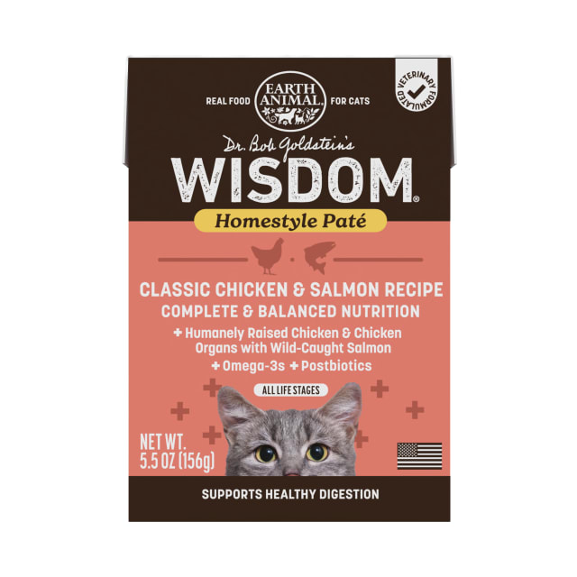 Wisdom - Homestyle Paté - Cat Food - Classic Chicken & Salmon - 5.5 oz