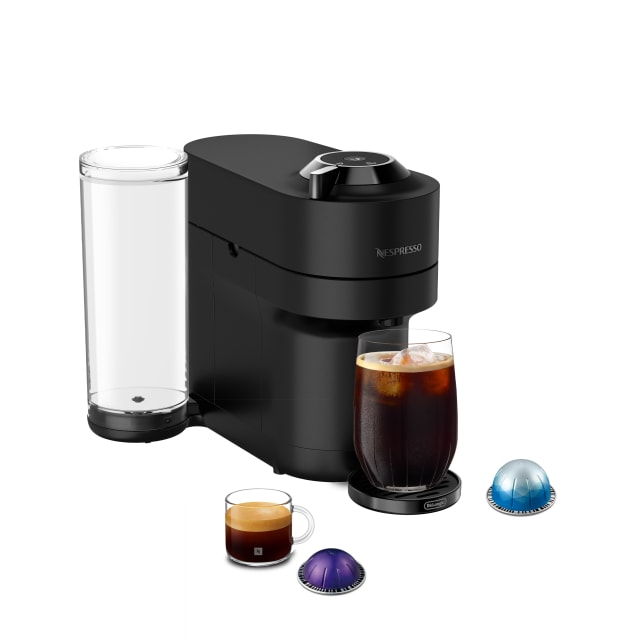 Nespresso Vertuo Pop+ Deluxe Coffee and Espresso Maker by De’Longhi, Dark Chrome
