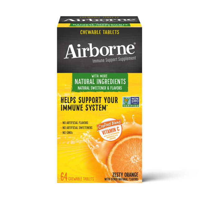 AIRBORNE® Chewable Tablets - Orange 12/64 ct.