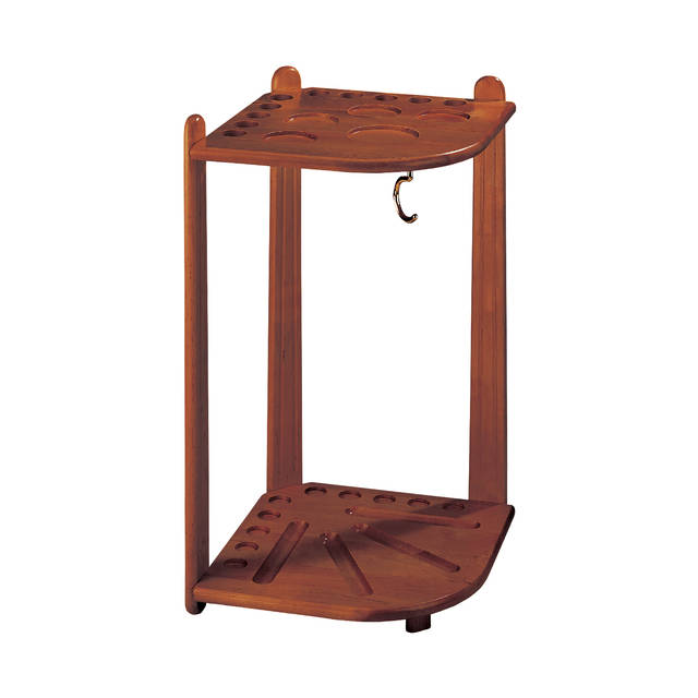 10-CUE CORNER RACK, OLD WORLD 