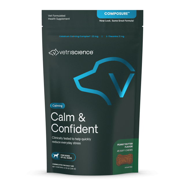 VS Calm &amp; Confident, Dogs, Peanut Butter, 45ct