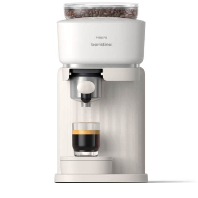 Philips Baristina Automatic Espresso Machine, Milky White, Customizable
